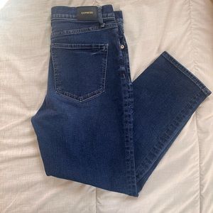 Express Straight Ankle High Rise Jeans Size 10R